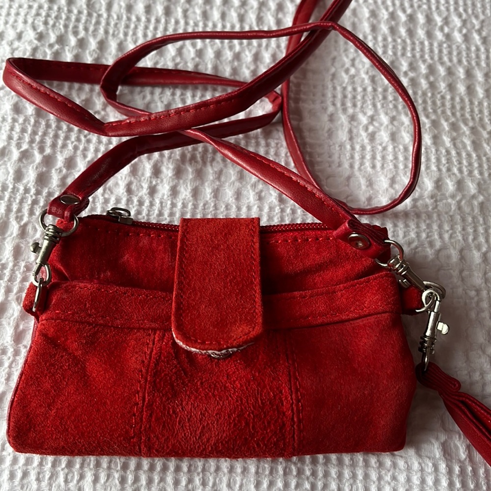Red crossbody phone/wallet bag